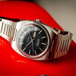 vintage Omega Seamaster 166.0216 black dial watch