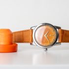 vintage omega 2761 seamaster bumper orange dial watch