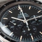 vintage omega speedmaster 3590.50 full set tritium watch dial closeup