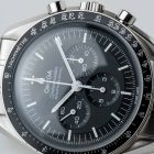 Omega Speedmaster Moonwatch Professional Co-Axial Master Chronometer Chronograph 42mm watch dial closeup