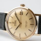 Vintage Omega Seamaster de Ville Champagne dial 14k gold 166.020 from 1965 watch dial