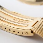 Vintage Omega De Ville brushed champagne dial with rare 14k Omega bracelet 166.033 from 1960s watch bracelet clasp