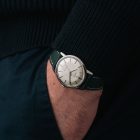 Vintage Omega Seamaster Genève with white dial 165.002 from 1968 watch wristshot