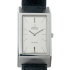 Vintage Omega De Ville rectangular with grey dial reference 155.007 from 1970s watch front